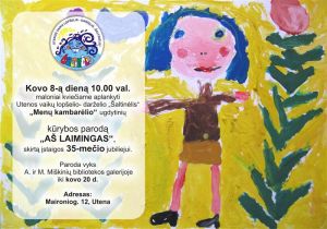 2012 m. kovo 8 d. Utenos vaikų lopšelio- darželio „Šaltinėlis" jubuliejui skirtos parodos atidarymas